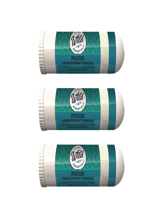 mEssentials Wild Essentials 3 Pack of Focus Aromatherapy Nasal Inhalers Made with 100% Natural, Premium Grade Essential Oils to Help You Concentrate, Study, Work - Image 2